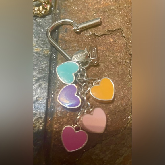 Coach hearts key ring/key chain - Picture 2 of 2